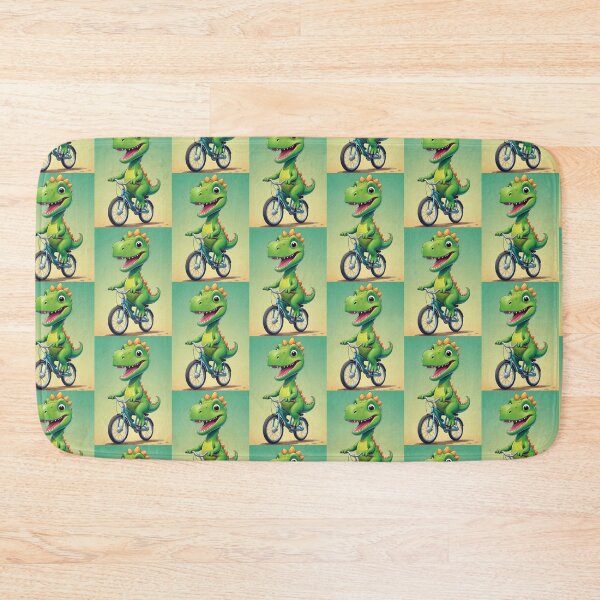 Item preview, Dino on bike designed and sold by KIDS-PRINTS.