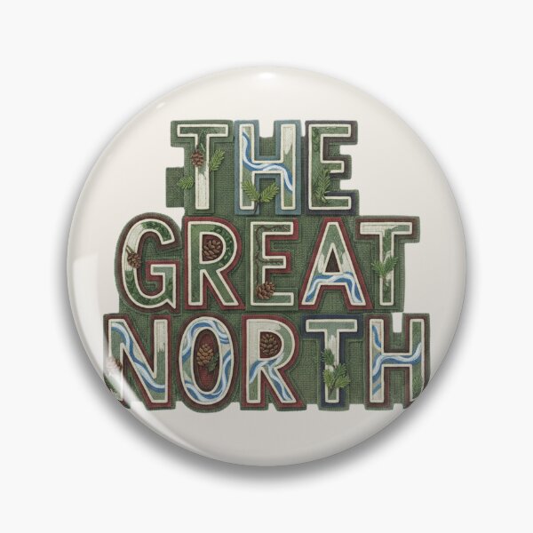 Item preview, The Great North Wilderness Typography Nature Design designed and sold by CloudyCatArt.