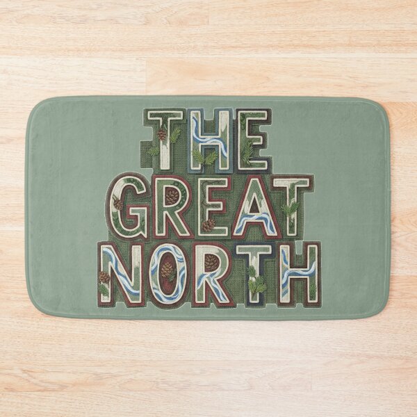 Item preview, The Great North Wilderness Typography Nature Design designed and sold by CloudyCatArt.