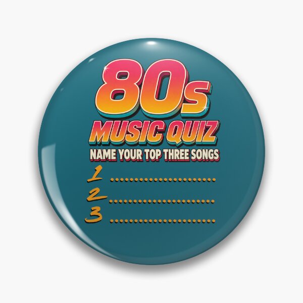 Item preview, 80s Music Quiz Shirt – Name Your Top Three Songs – Retro Vintage 80s T-Shirt designed and sold by Waldero.