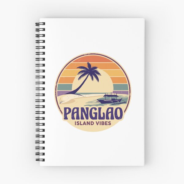Item preview, Panglao - Island Palm Tree Sunset Retro Boating designed and sold by JessArty ⭐⭐⭐⭐⭐.