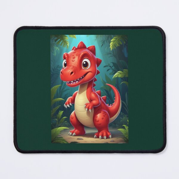 Item preview,  cute red dinosaur designed and sold by KIDS-PRINTS.