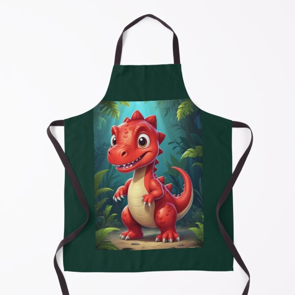 Item preview,  cute red dinosaur designed and sold by KIDS-PRINTS.