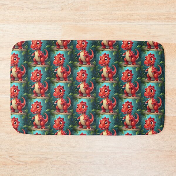 Item preview,  cute red dinosaur designed and sold by KIDS-PRINTS.