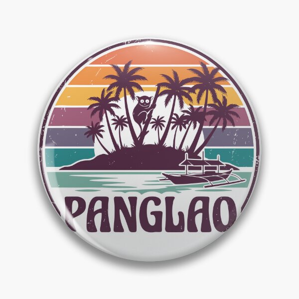 Item preview, Panglao - Island Silhouette Retro Sunset Philippines Beach designed and sold by JessArty ⭐⭐⭐⭐⭐.