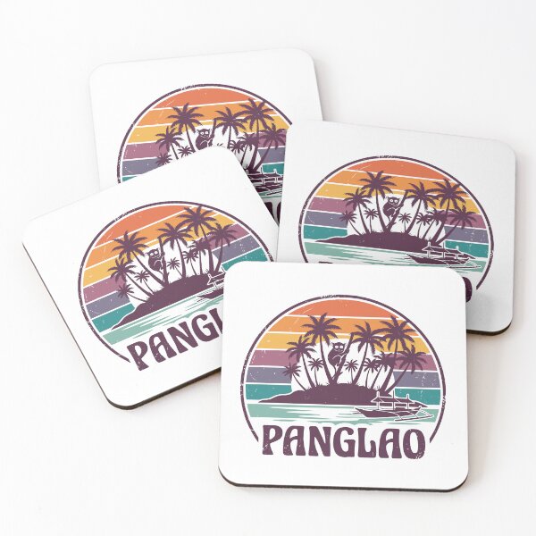 Item preview, Panglao - Island Silhouette Retro Sunset Philippines Beach designed and sold by JessArty ⭐⭐⭐⭐⭐.