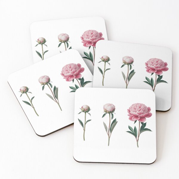 Item preview, Blooming garden, peony, three phases of growth, beautiful flowers designed and sold by wizard-work.