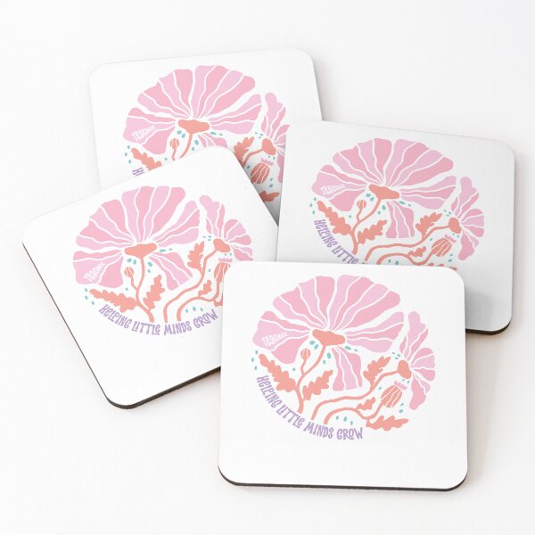 Item preview, Teacher Helping Little Minds Grow Pink Poppy Flower designed and sold by krystalRomanart.