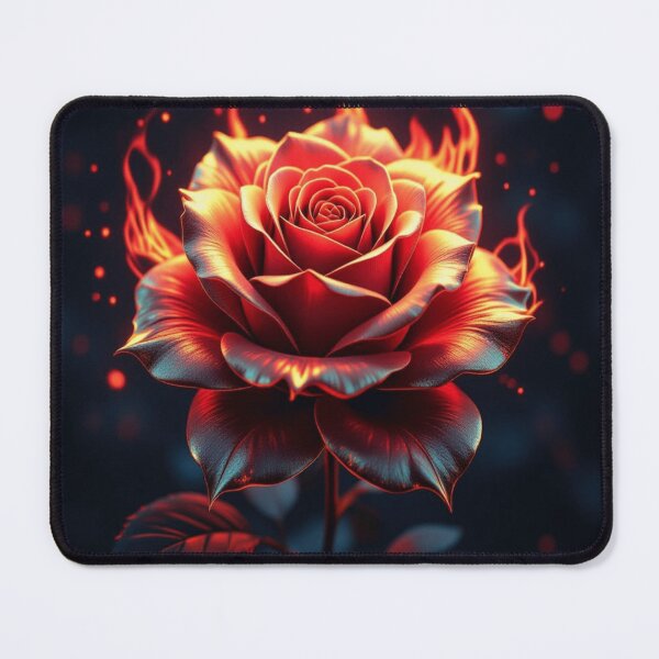 Item preview, Burning Rose – Fiery Red Flower Dark Aesthetic Design designed and sold by Dreaming Scheming Grinding Studio.