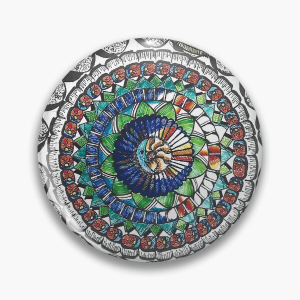 Item preview, Marethyu - Hand Drawn Sun and Moon Mandala  designed and sold by AJPrettyObscene.