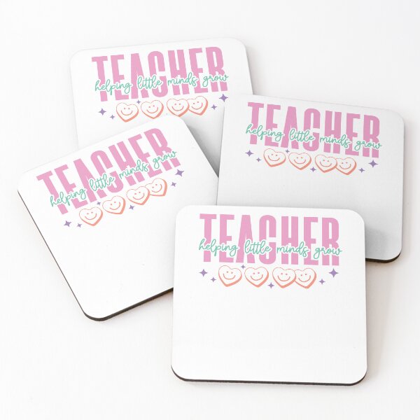 Item preview, Teacher Helping Little Minds Grow Heart Smile Hearts designed and sold by krystalRomanart.
