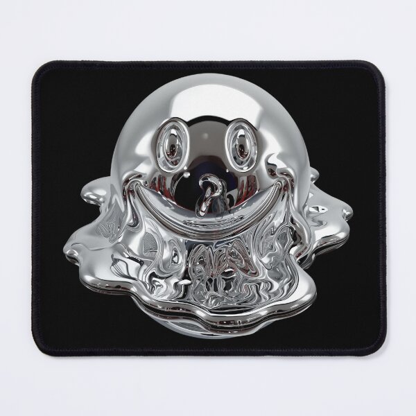 Item preview, Melting chrome smiley face 11 designed and sold by Neon G.