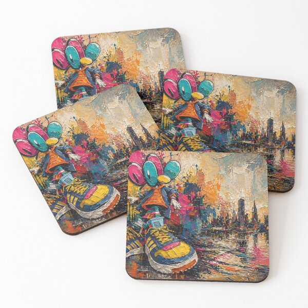Item preview, Street Art Mouse Character Graffiti Cityscape designed and sold by RawEdgeStudios.