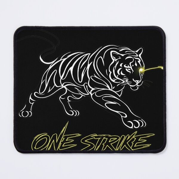 Item preview, Neon Tiger Line Art One Strike T-Shirt designed and sold by etuvibes.