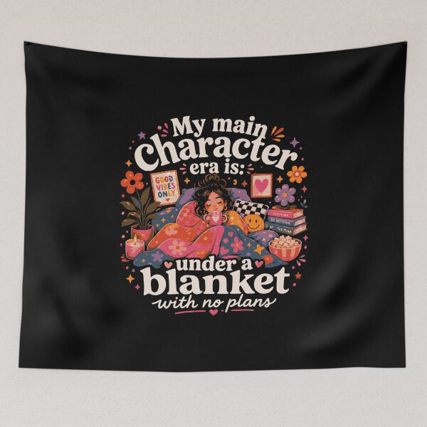 Item preview, My main character era is: under a blanket with no plans. designed and sold by FreshPixelArt.