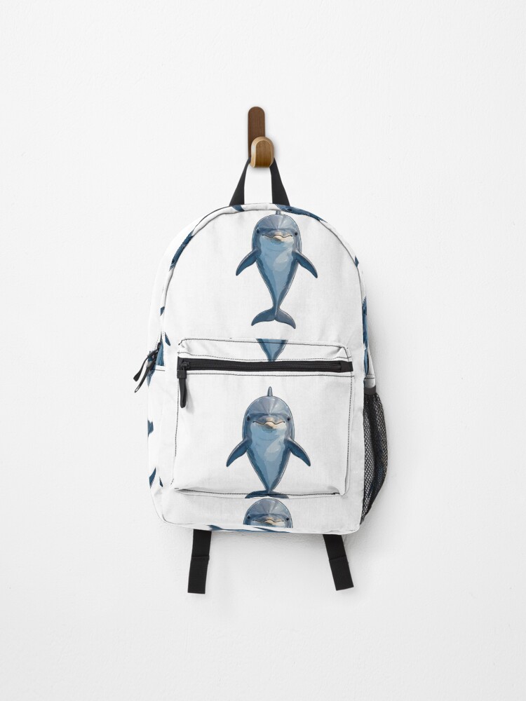 Thumbnail 1 of 3, Backpack, Dolphin – Ocean Life Design designed and sold by PatternFusions.
