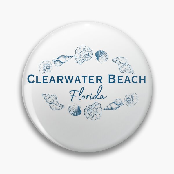 Item preview, Clearwater Beach Florida Seashell Circle Shirt | Coastal Beach Souvenir Tee | Ocean-Inspired Florida Apparel designed and sold by DonnaRaine.