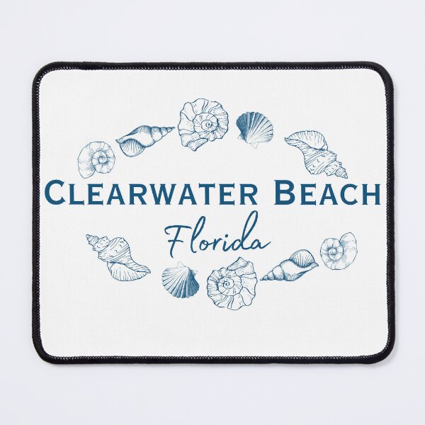 Item preview, Clearwater Beach Florida Seashell Circle Shirt | Coastal Beach Souvenir Tee | Ocean-Inspired Florida Apparel designed and sold by DonnaRaine.