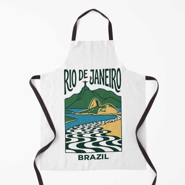 Item preview, RIO DE JANEIRO | CORCOVADO & COPACABANA LANDSCAPE VECTOR ART designed and sold by Hamza Mrizak.