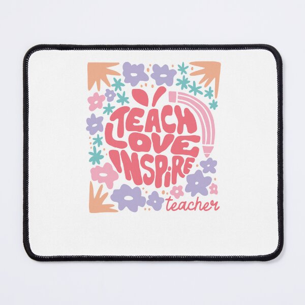 Item preview, Teach Love Inspire Retro Apple Floral Teacher Appreciation designed and sold by krystalRomanart.
