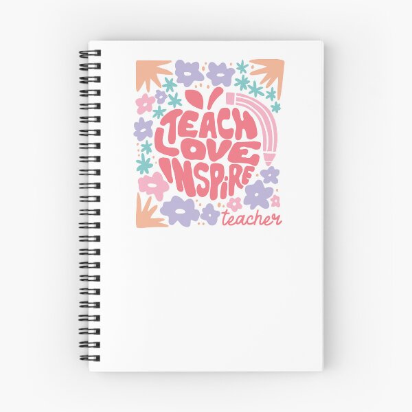 Item preview, Teach Love Inspire Retro Apple Floral Teacher Appreciation designed and sold by krystalRomanart.