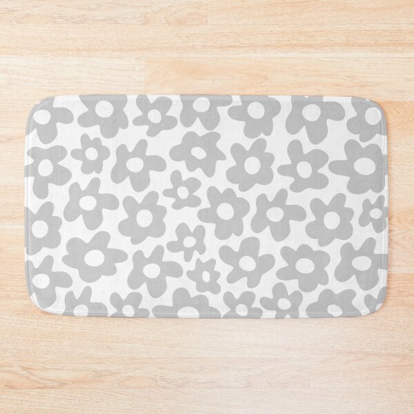 Item preview, Grey Retro Flowers Pattern designed and sold by Jeallan Designs.