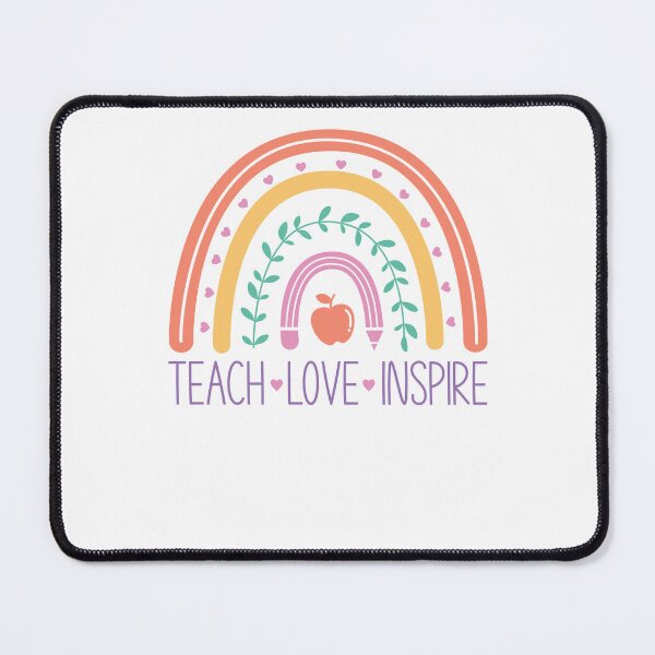 Item preview, Teach Love Inspire Boho Rainbow Apple School Teacher designed and sold by krystalRomanart.