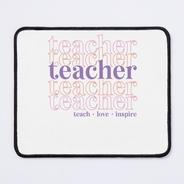 Item preview, Teach Love Inspire Boho Rainbow Apple School Teacher (2) designed and sold by krystalRomanart.