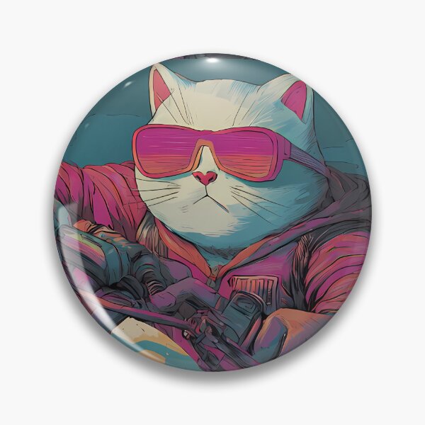 Item preview, City Quirky Cat Adventures Two Wheels Humor Style designed and sold by ART ATTACK ZONE.