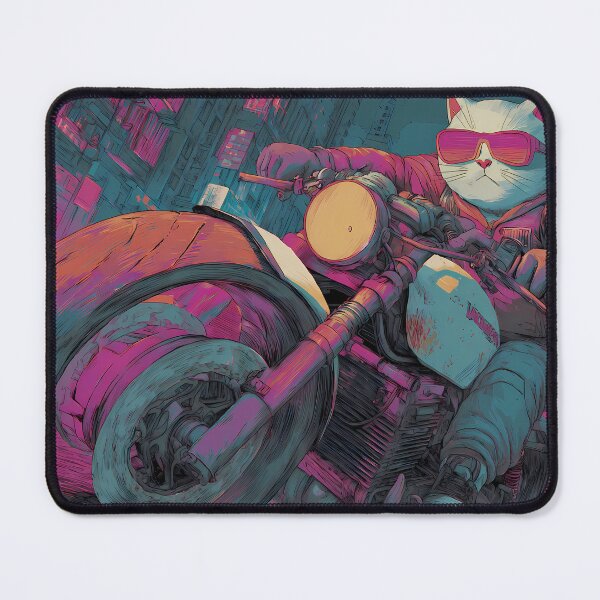 Item preview, City Quirky Cat Adventures Two Wheels Humor Style designed and sold by ART ATTACK ZONE.