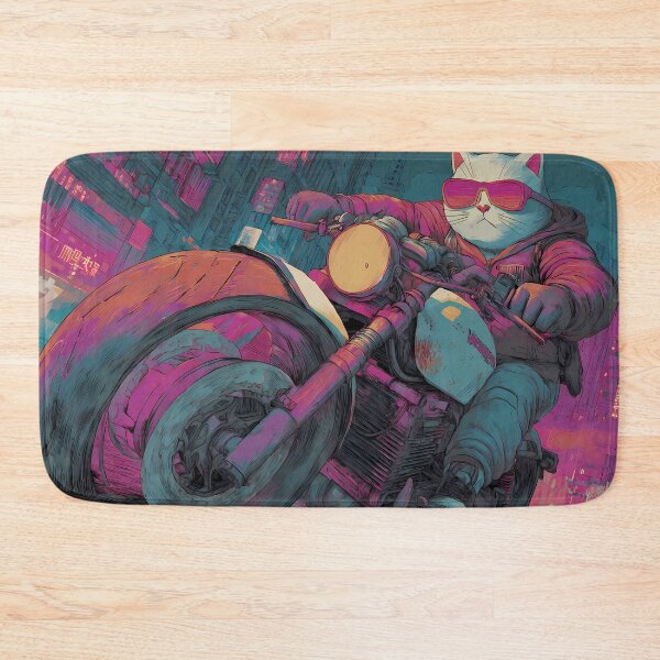 Item preview, City Quirky Cat Adventures Two Wheels Humor Style designed and sold by ART ATTACK ZONE.
