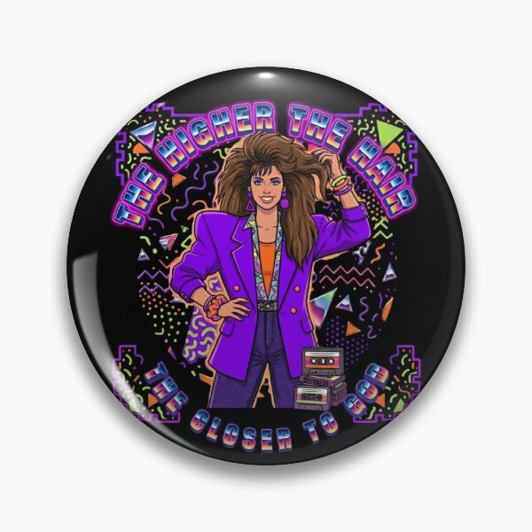 Item preview, Retro 80s Big Hair Closer To God Quote designed and sold by KelliesGrafix.