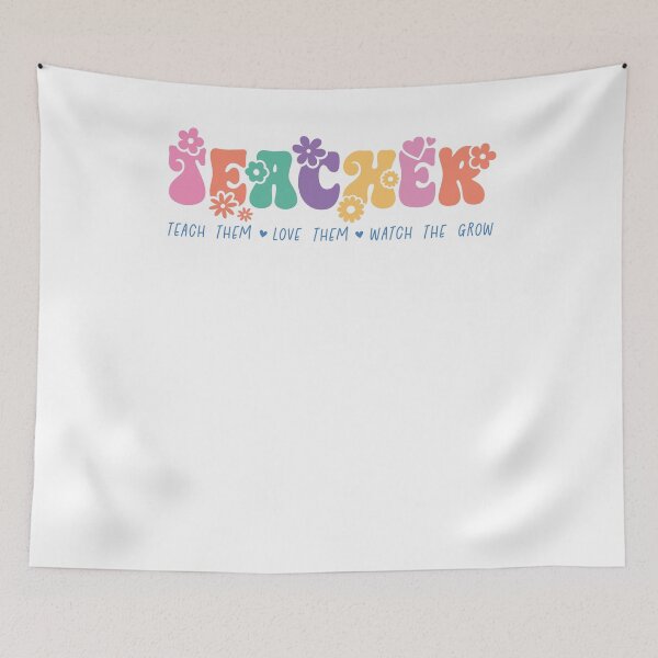 Item preview, Retro Teacher Watch Them Grow Groovy designed and sold by krystalRomanart.
