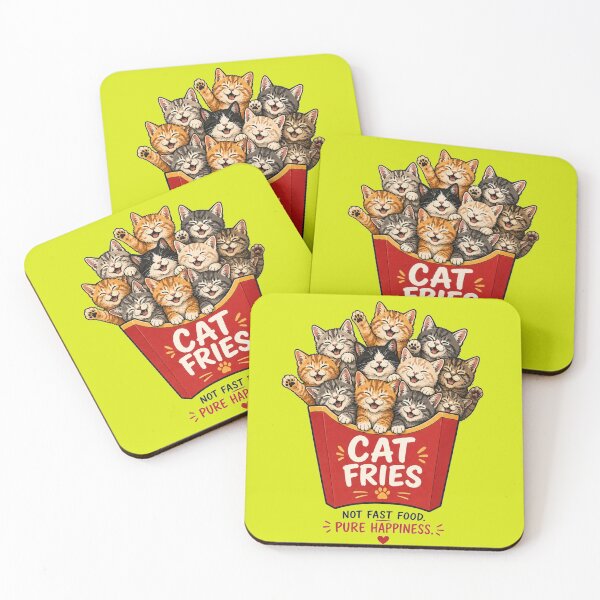 Item preview, Cat Fries – Cute Kittens Fast Food Parody | Funny Cat Lover T-Shirt designed and sold by MWSailingClub.