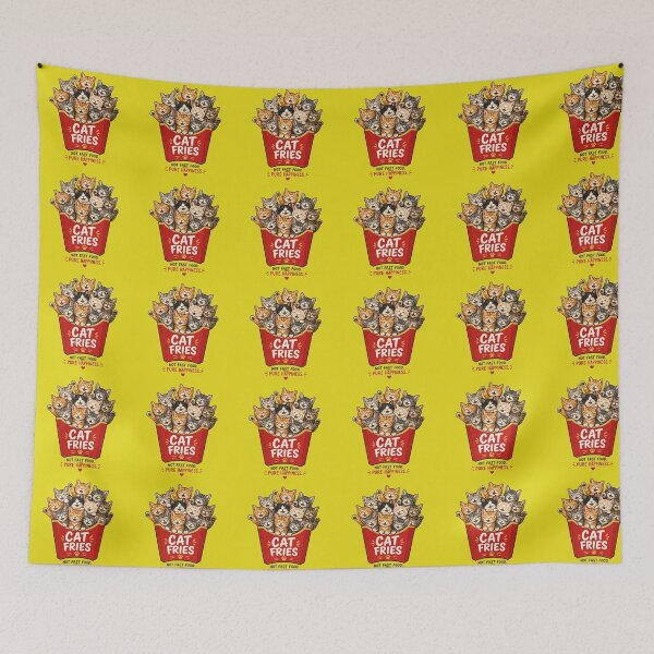 Item preview, Cat Fries – Cute Kittens Fast Food Parody | Funny Cat Lover T-Shirt designed and sold by MWSailingClub.