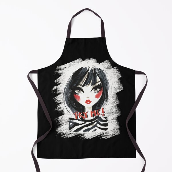 Item preview, Try Me! Edgy Fashion Girl | Bold Watercolor Zebra Print Illustration designed and sold by StudioNoRule.