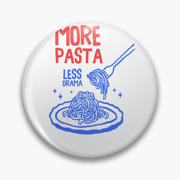 Item preview, More Pasta Less Drama Funny Foodie Kitchen designed and sold by krystalRomanart.