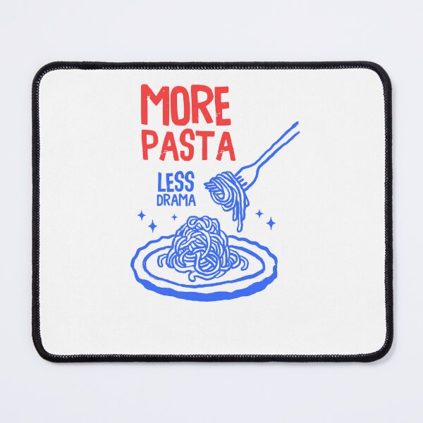 Item preview, More Pasta Less Drama Funny Foodie Kitchen designed and sold by krystalRomanart.