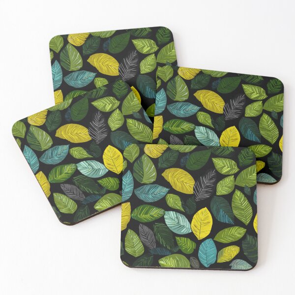 Item preview, Vibrant Tropical Leaves Botanical Foliage Pattern designed and sold by NicolasGlowArt.
