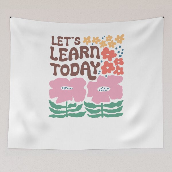 Item preview, Lets Learn Today Groovy Retro Floral Classroom Decor designed and sold by krystalRomanart.