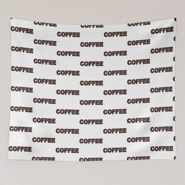 Item preview, Word "Coffee" filled with coffee beans and black border.  designed and sold by shorethings.