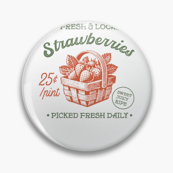 Item preview, Fresh Local Strawberries Vintage Fruit Basket designed and sold by krystalRomanart.