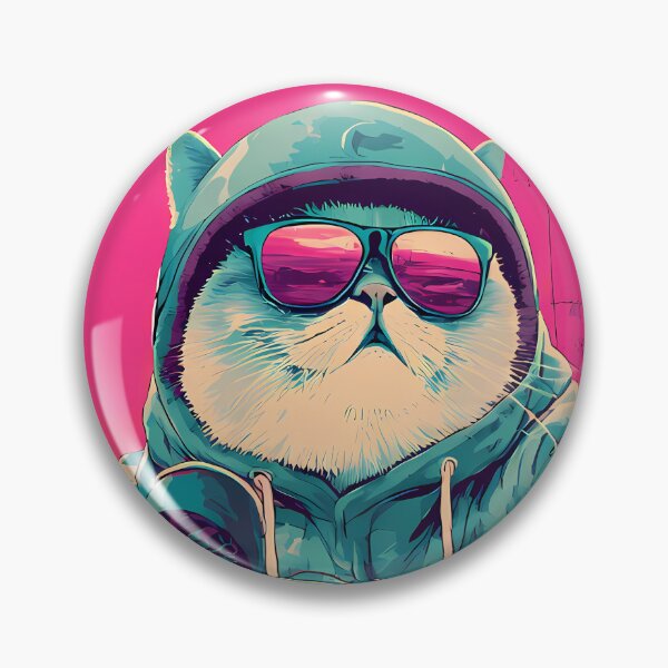 Item preview, Pink Quirky Cat Adventures Two Wheels Humor Style designed and sold by ART ATTACK ZONE.