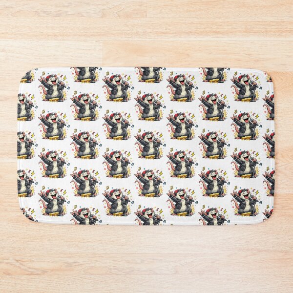 Item preview, Funny Opossum Singing Shirt – Crazy Music Animal Vocalist Design designed and sold by Clothes With Smiling Animals Walt Gral.