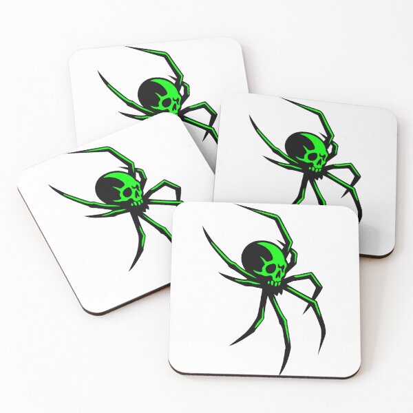 Item preview, Cybergoth spider with a green skull. Cybertribal designed and sold by Tribalgothss.