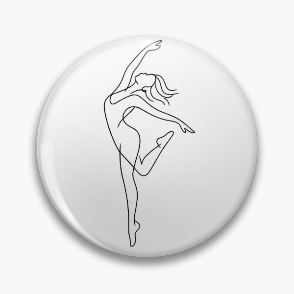 Item preview, Minimalist Line Art Dancer – Elegant Motion Design designed and sold by darkan1.
