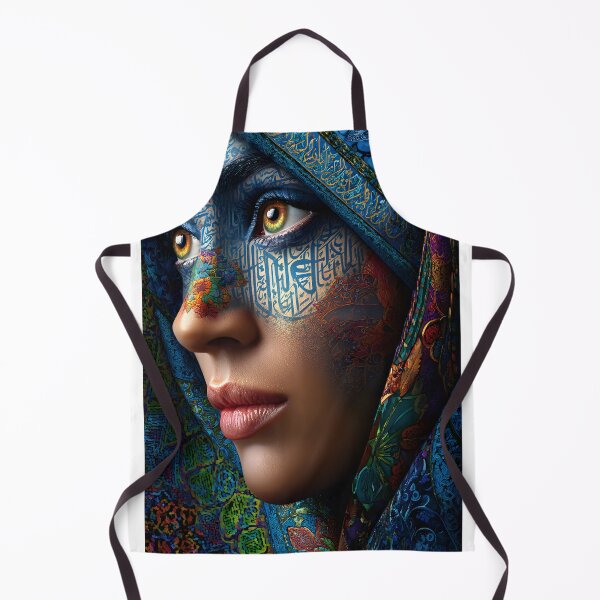 Item preview, Elegant Female Portrait with Artistic Facial Design designed and sold by Artessie.