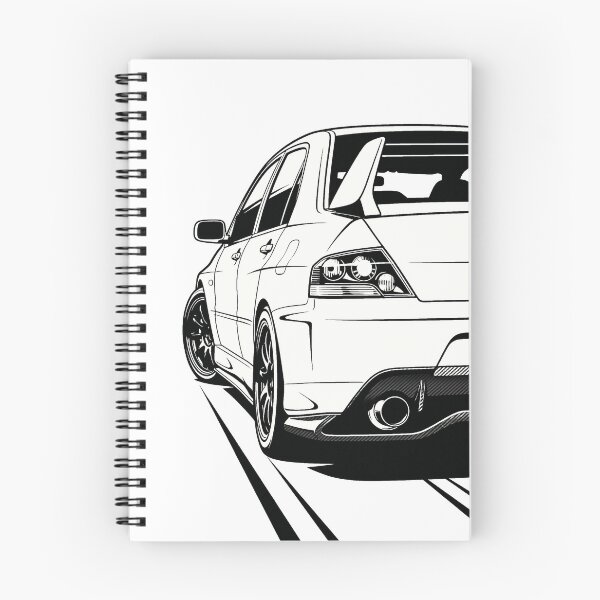 Item preview, 20000s Japanese Rally Performance Icon – EVO 9 Car Illustration designed and sold by kuruuumaa.