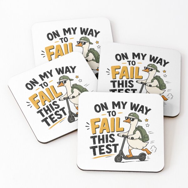 Item preview, On My Way To Fail This Test Funny School Goose Meme designed and sold by Designs That Speak ✨.