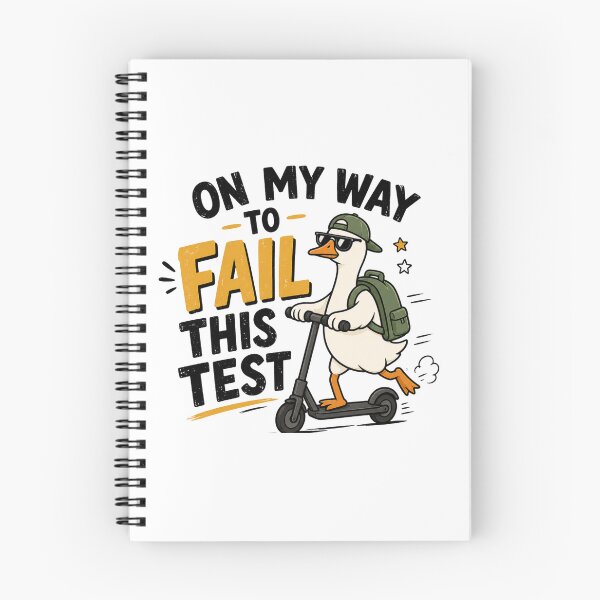 Item preview, On My Way To Fail This Test Funny School Goose Meme designed and sold by Designs That Speak ✨.